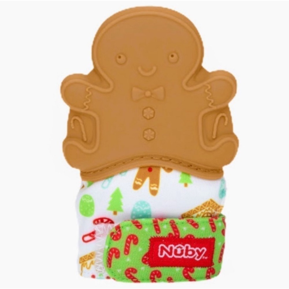 ✨NEW✨ NUBY GINGERBREAD TEETHING MITTEN